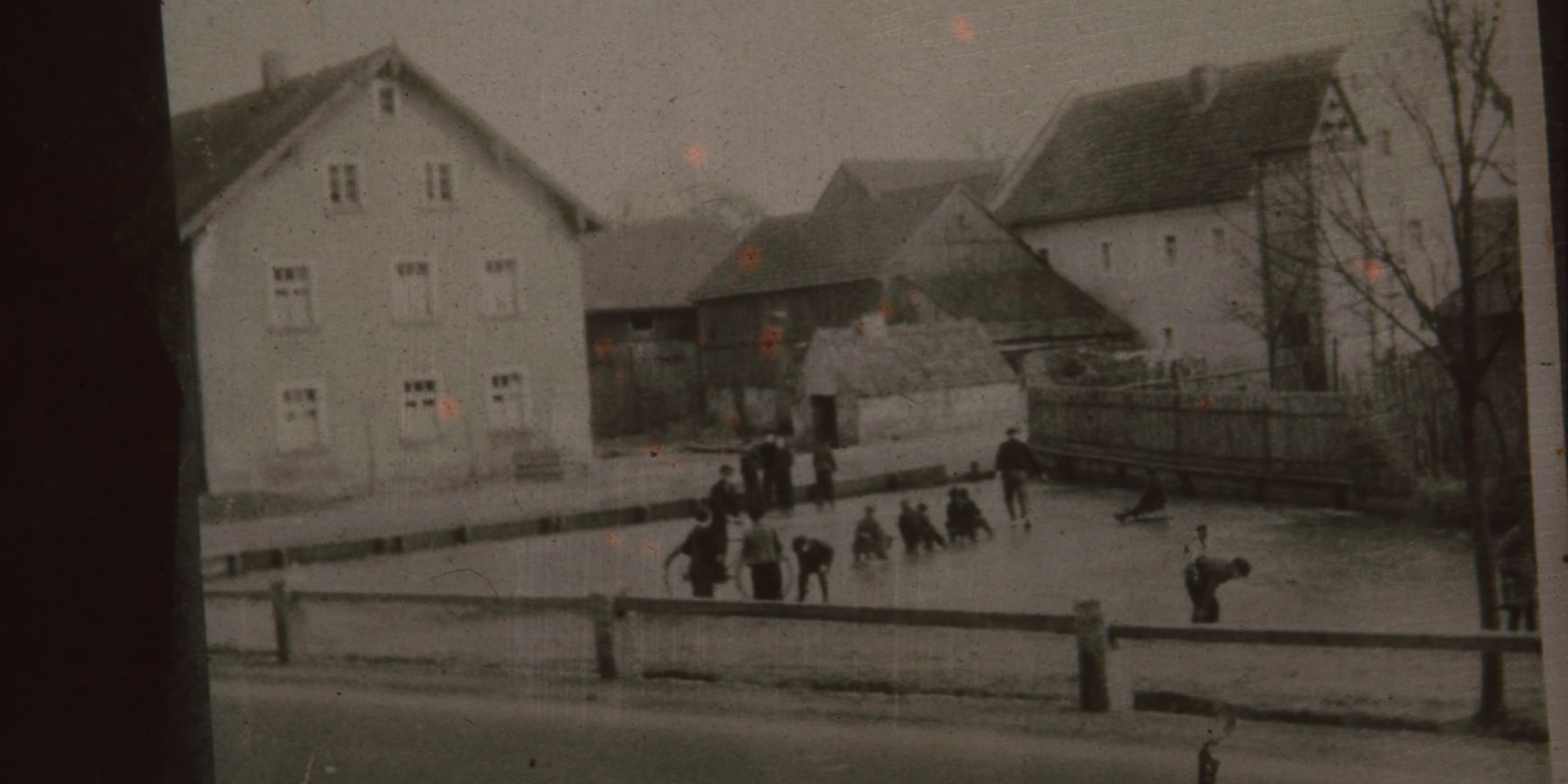 Gössenreuth Dorfweiher im Winter Dia 4.1.26