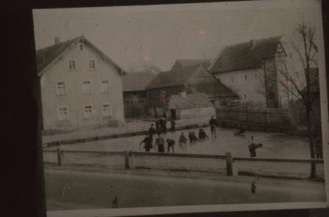 Gössenreuth Dorfweiher im Winter Dia 4.1.26