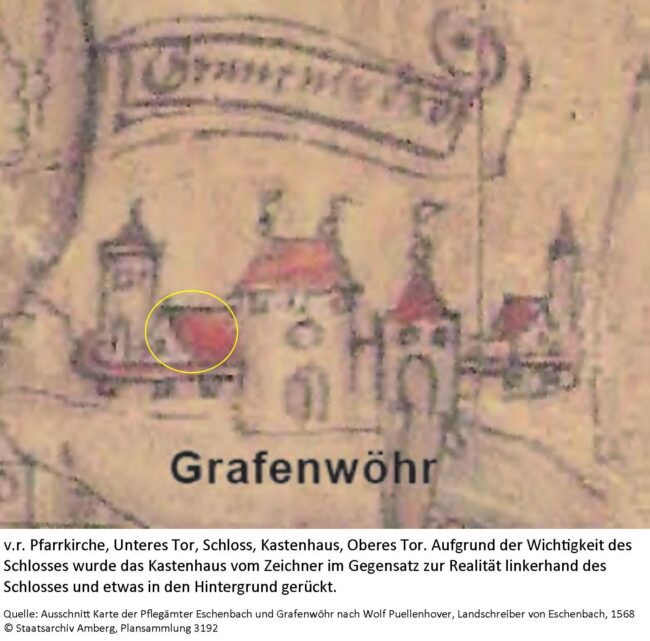 Kastenhaus Karte 1568 Pullenhover