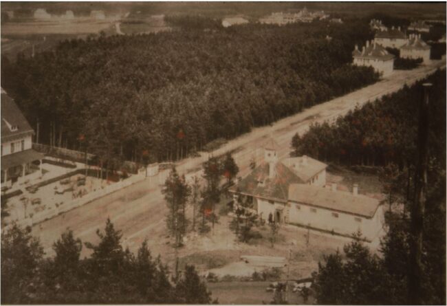 Luftaufnahme Hauptwache mit Hauptstraße