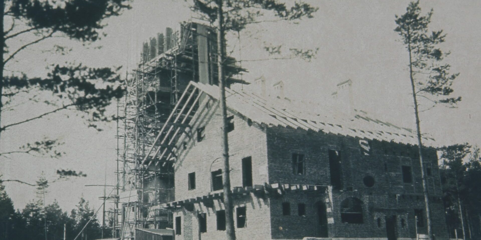 Wasserturm in Bau 1909