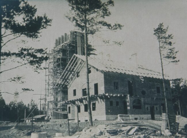 Wasserturm in Bau 1909